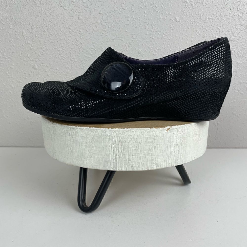Vaneli Black Leather Shoes Size 6.5